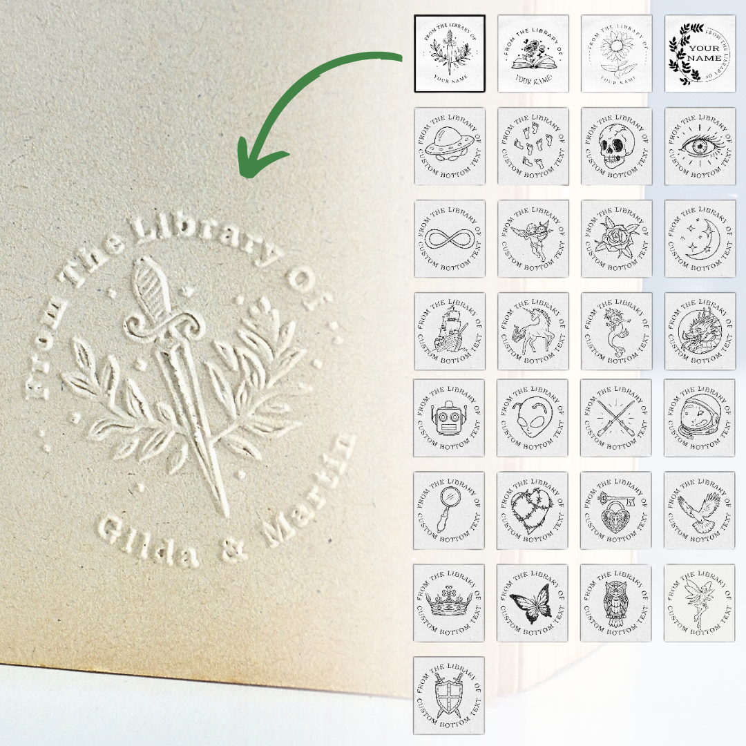 Sello en Relieve para Libros