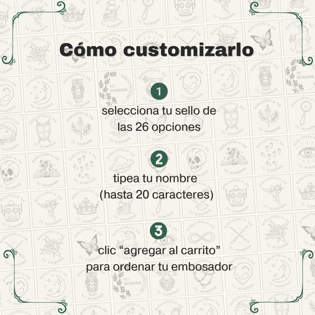Sello en Relieve para Libros