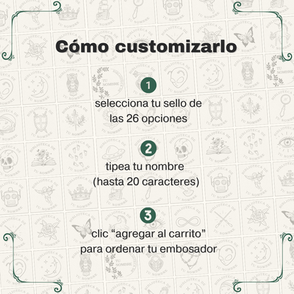 Sello en Relieve para Libros