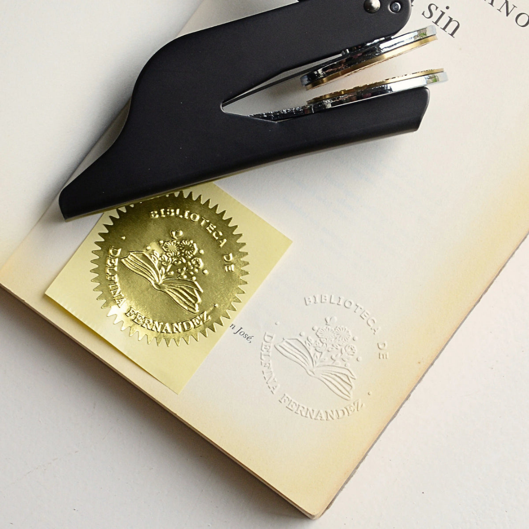 Sello en Relieve para Libros