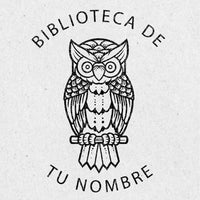 Búho sobre libros